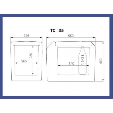 Термоэлектрический холодильник Dometic TropiCool TC-35FL